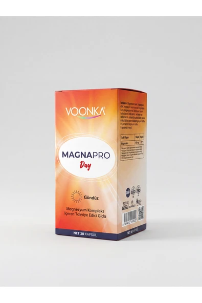Voonka Magnapro Day Magnezyum Kompleks 30 Kapsül ürün görseli 1