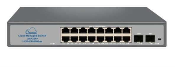 Nova NVC-HIS2116G2S 16 Port Full Giga Cloud Non Poe Ethernet Switch ürün görseli 1
