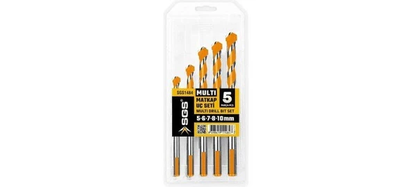 SGS1484 Multi Matkap Ucu Seti 5 Parça 5-6-7-8-10 Mm ürün görseli 1