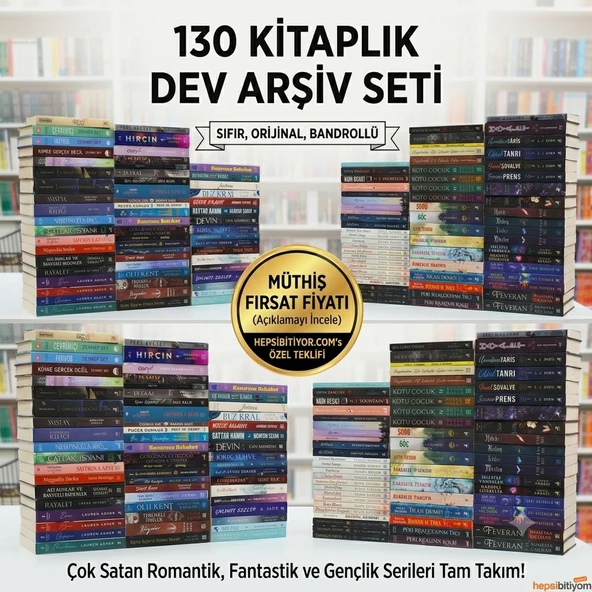 Kampanyalı Dev Karma Popüler Romanlar Seti (130 Kitap) ürün görseli 1