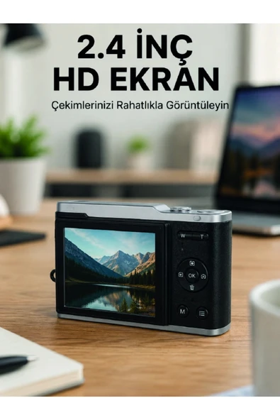 4K Video Kayıtlı 48 MP Dijital Fotoğraf Makinesi Otomatik Odaklama ürün görseli 1