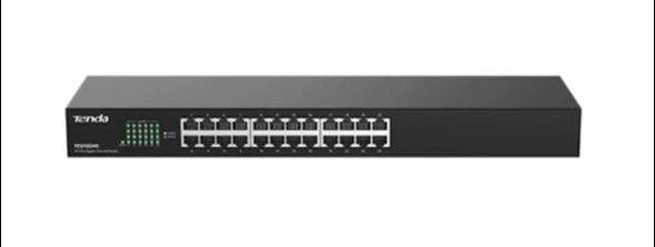 Tenda TEG1024G 24 Port 10-100-1000 Mbps 19" Switch Çelik Kasa Rack Mount ürün görseli 1