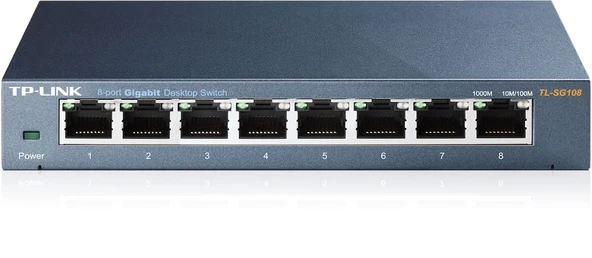 TP-LINK TL-SG108 8 PORT SWITCH ürün görseli 1