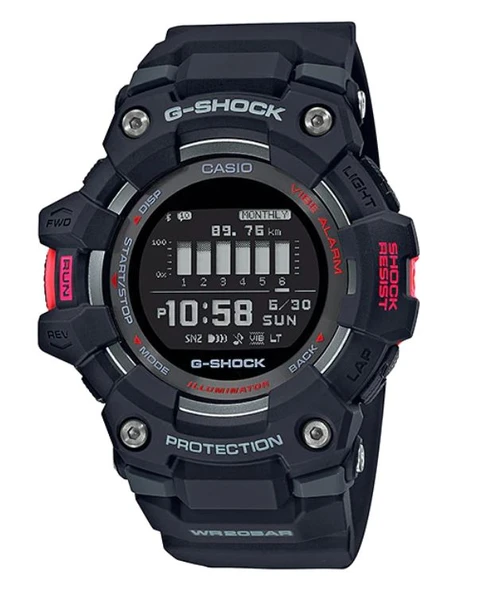 Casio GBD-100-1DR Quartz Silikon Siyah 20 ATM 49 mm Erkek Kol Saati ürün görseli 1