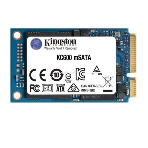 Kingston KC600 SKC600MS/512G mSATA 512 GB SSD ürün görseli 1