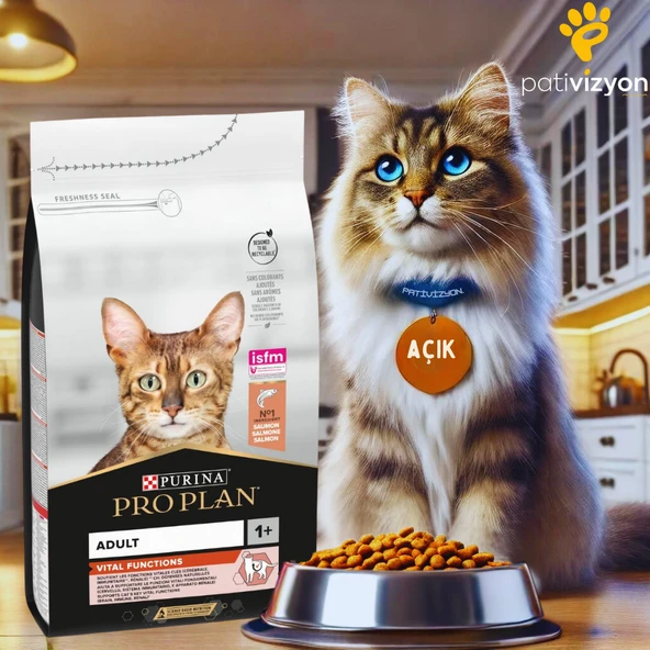 Pro Plan Yetişkin Somonlu Kedi Maması 4 Kg Açık ürün görseli 1