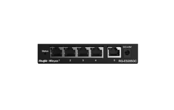 Ruijie-Reyee RG-ES205GC  4Port 10-100-1000 Mbps+1 Port 10-100-1000 Mbps Gb Yönetilebilir 54W ürün görseli 1