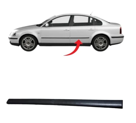 Passat B5 Kapı Çıtası Arka Sol Saten Siyah 1997-2000 3B0853753 GRU ürün görseli 1