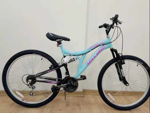 Salcano Helen 26 Jant V-Fren Turkuaz Koyu Pembe Pembe Dağ Bisikleti ürün görseli 1