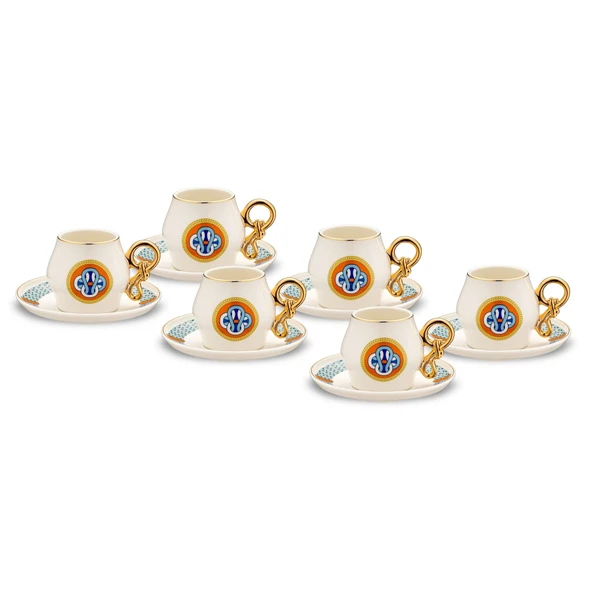 Jumbo Tide 6 Kişilik Kahve Fincan Takımı ürün görseli 1