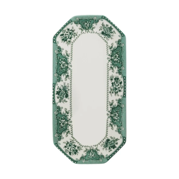 Evaliza Voila Kayık Tabak Yeşil 25 cm - Resim 2