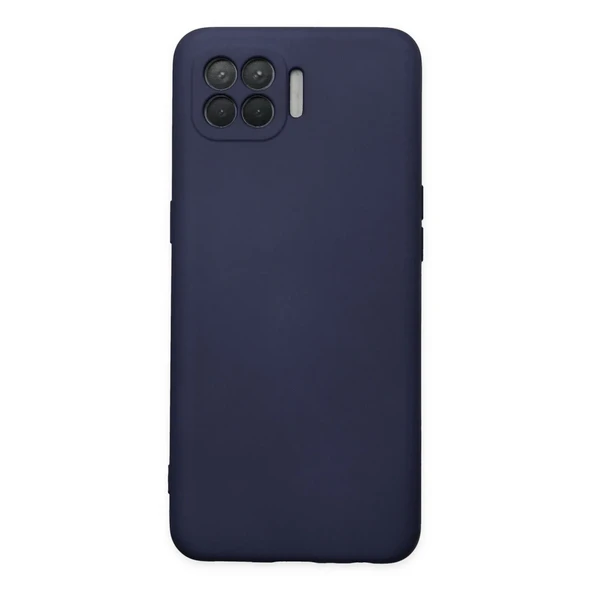 Oppo Reno 4 Lite Kılıf Nano İçi Kadife Silikon - Lacivert ürün görseli 1