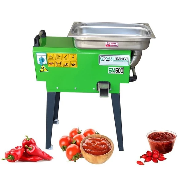 Yeşil Makina SM500 Salça Makinesi 220 V. 3 Hp. ürün görseli 1