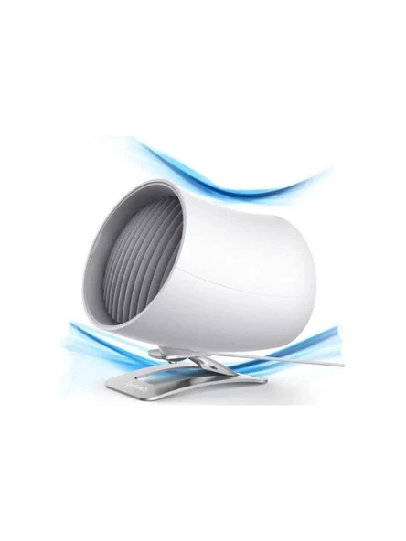 Spigen H911 Beyaz Masaüstü Şarjlı Mini Fan - Resim 3