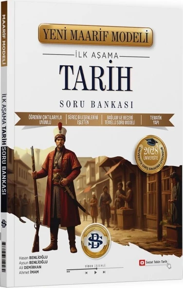 Üniversiteye Hazırlık Tarih İlk Aşama Maarif Model Soru Bankası Bilgi Sarmal ürün görseli 1