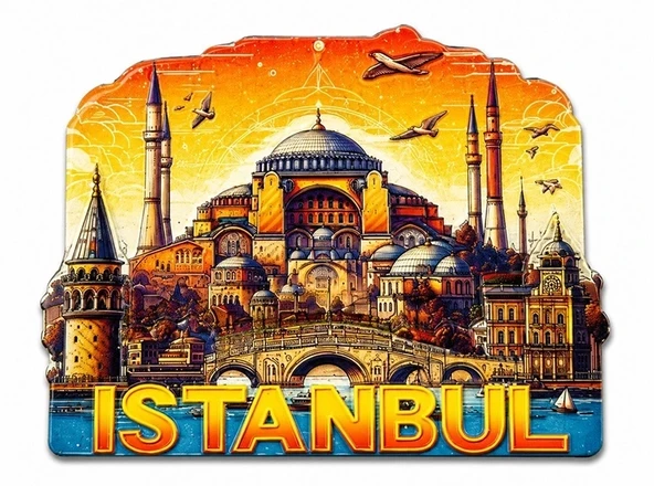 İstanbul Temalı Silikon Buzdolapı Süsü Magnet Alk5378 ürün görseli 1