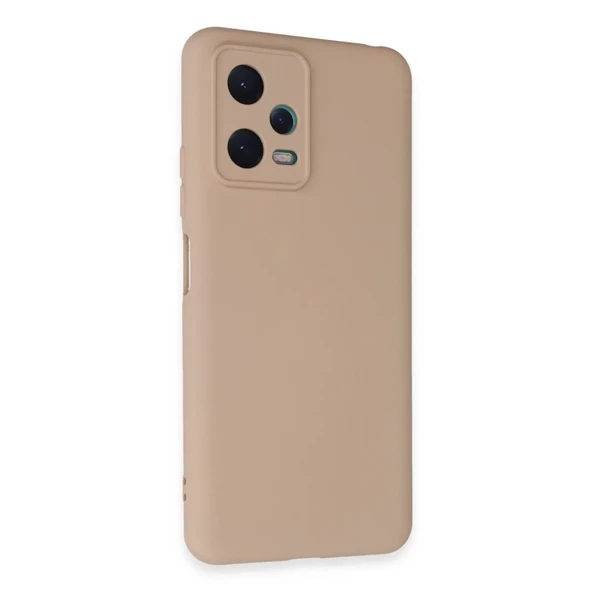 Xiaomi Redmi Note 12 5g Kılıf Nano İçi Kadife Silikon - Pudra ürün görseli 1