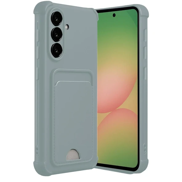 Samsung Galaxy A56 Kılıf Kelvin Kartvizitli Silikon - Açık Yeşil ürün görseli 1