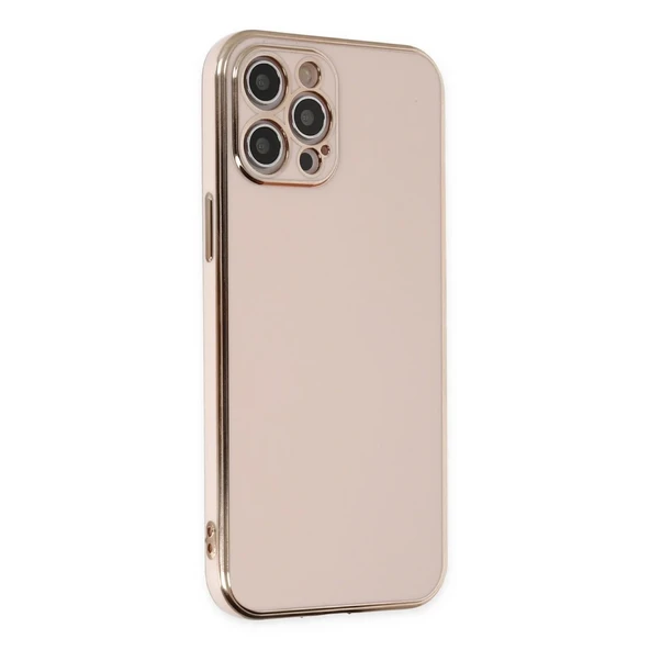 Apple İphone 12 Pro Kılıf Volet Silikon - Pembe ürün görseli 1