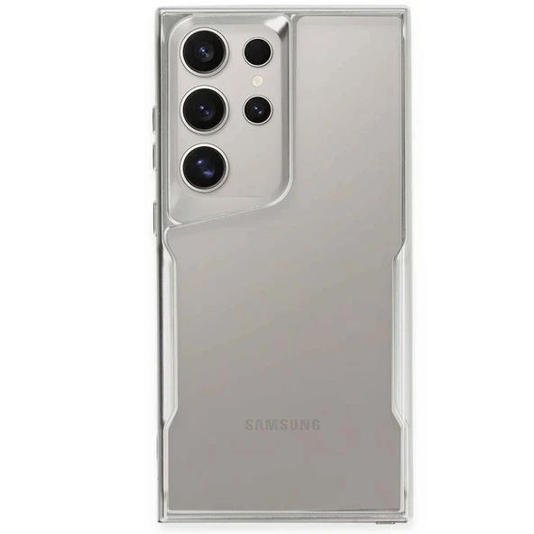 Samsung Galaxy S24 Ultra Kılıf Boyi Silikon Kapak - Gümüş ürün görseli 1