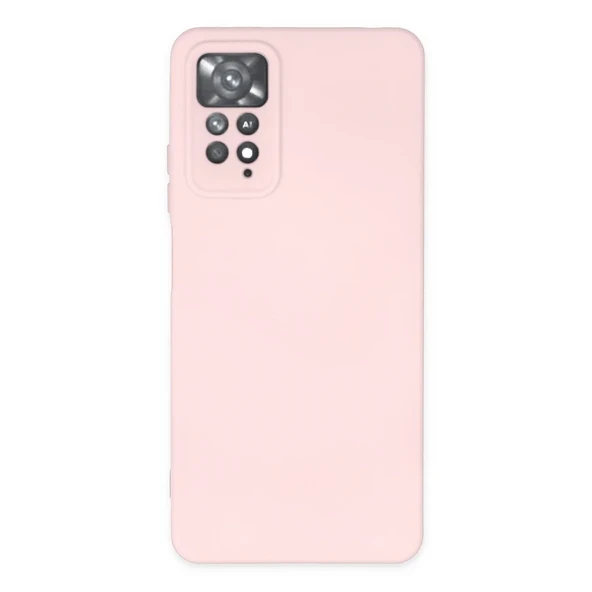 Xiaomi Redmi Note 11 Pro Kılıf Nano İçi Kadife Silikon - Pudra ürün görseli 1