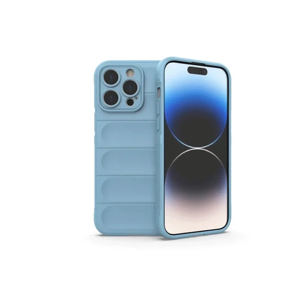 Apple İphone 15 Pro Max Kılıf Optimum Silikon - Sky Blue ürün görseli 1
