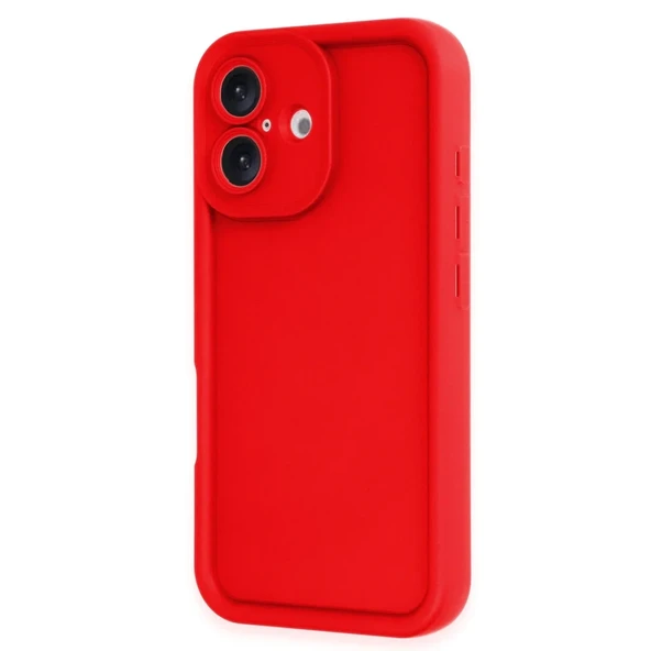 Apple İphone 16 Kılıf Viera Silikon - Kırmızı ürün görseli 1
