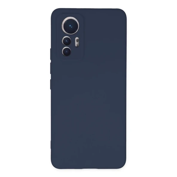 Xiaomi Mi 12 Lite Kılıf Nano İçi Kadife Silikon - Lacivert ürün görseli 1