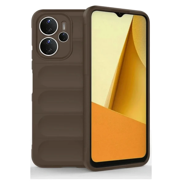 Xiaomi Redmi Note 14 4g Kılıf Optimum Silikon - Kahverengi ürün görseli 1