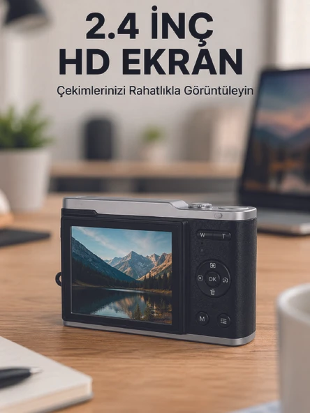 4K Video Kayıtlı 48 MP Dijital Fotoğraf Makinesi  Odaklama ürün görseli 1