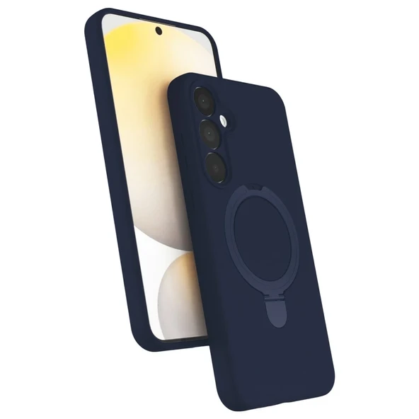 Samsung Galaxy A35 5g Regal Magsafe Standlı Kapak - Lacivert ürün görseli 1