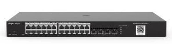 RUIJIE REYEE RG-NBS3200-24GT4XS-P 24 PORT GIGABIT + 4X10GB SFP UPLINK L2 YÖNETİLEBİLİR 370W POE SWITCH ürün görseli 1