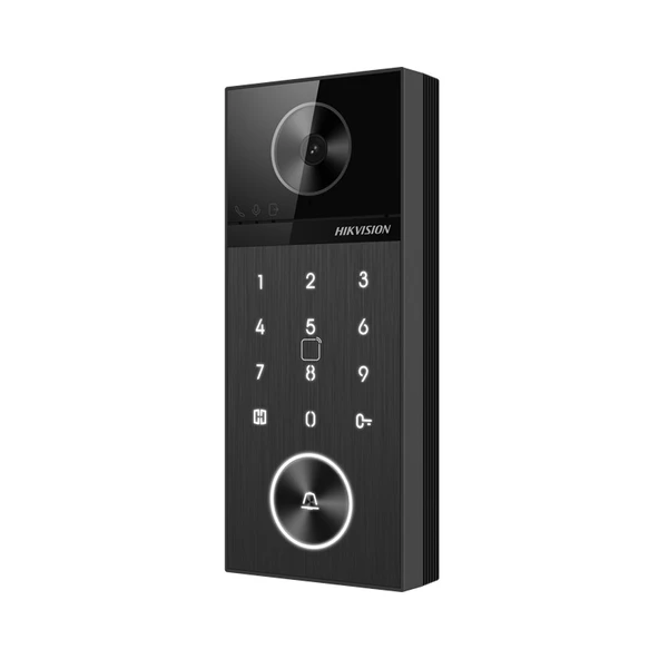 HIKVISION DS-KV6124-WBE1 4MP 150° GENİŞ AÇI 3 METRE IR WIFI6 IP65 POE VİLLA TİPİ KAPI İSTASYONU ürün görseli 1