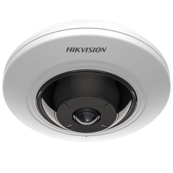HIKVISION DS-2CD2955G0-ISU 5MP 1.05MM LENS 360 DERECE 8 METRE IR DAHİLİ MİKROFON FISHEYE IP KAMERA ürün görseli 1