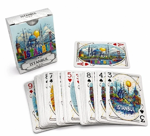 İstanbul Temalı İskambil Oyun Kartı Alk5659 ürün görseli 1