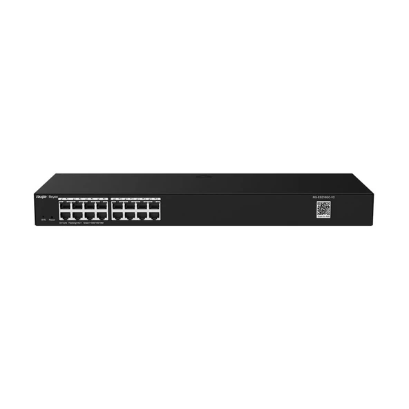 RUIJIE REYEE RG-ES216GC 16 PORT GIGABIT L2 YÖNETİLEBİLİR RACKMOUNT SWITCH ürün görseli 1