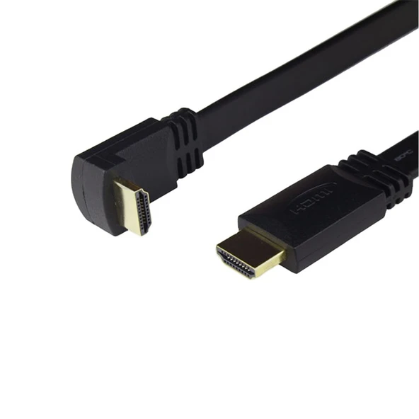 SENSEI S-90UP-HDTV 4K 2.0V 3D 1.5 METRE 90 DERECE AÇILI L TİPİ ALTIN UÇLU HDMI KABLO ürün görseli 1