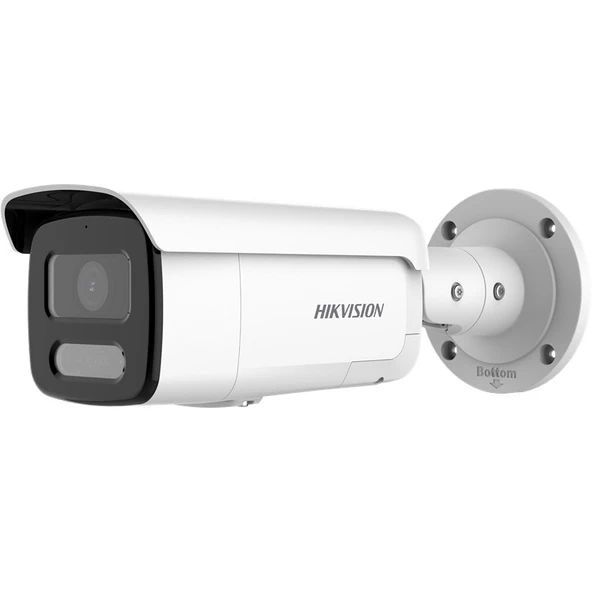 HIKVISION DS-2CD2T47G2-LSU/SL 4MP 4MM SABİT LENS 60METRE SMART HYBRID IŞIK VE SESLİ ALARM ACUSENSE IP BULLET KAMERA ürün görseli 1
