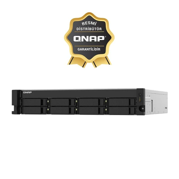 QNAP TS-832PXU-RP-4GB RAM 8 HDD YUVALI RACK NAS (RESMİ DİSTRİBÜTÖR GARANTİLİ) ürün görseli 1