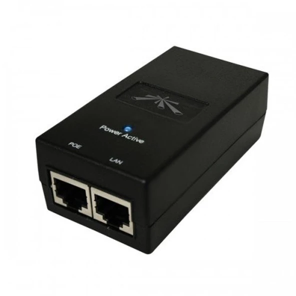 UBIQUITI POE-24-12W-G 24VOLT 12WATT GIGABIT PORT POE ADAPTÖR ürün görseli 1