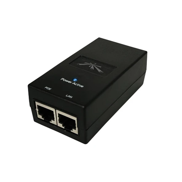 UBIQUITI POE-48-24W-G 48VOLT 24WATT GIGABIT PORT POE ADAPTÖR ürün görseli 1