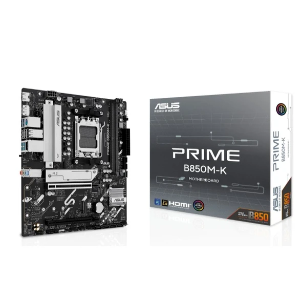 ASUS PRIME B850M-K DDR5 8400MHZ 1XHDMI 1XDP 2XM.2 USB2.0 MATX AM5(AMD AM5 9000/8000/7000 SERİLERİ İLE UYUMLU) ürün görseli 1