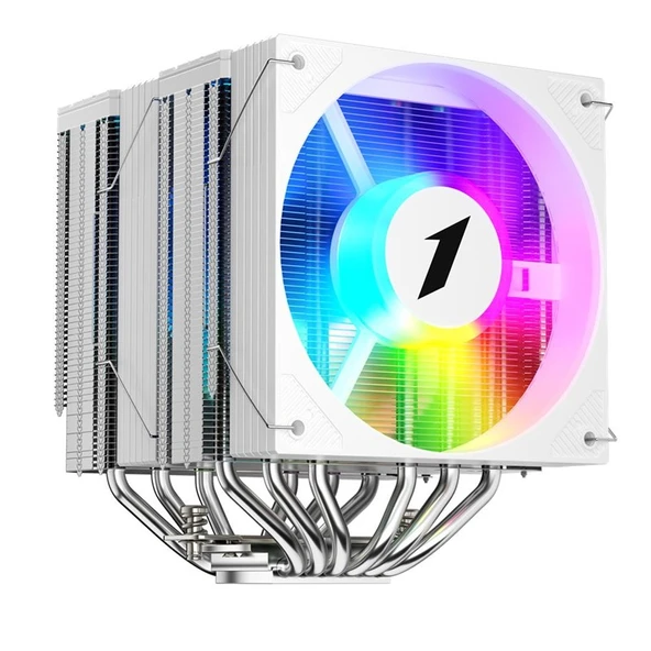 1ST PLAYER CRYO CY12LD BEYAZ 2X120MM 4PIN PWM+3PIN ARGB AM4-5/LGA 1851-1700 KULE TİPİ İŞLEMCİ SOĞUTUCU ürün görseli 1