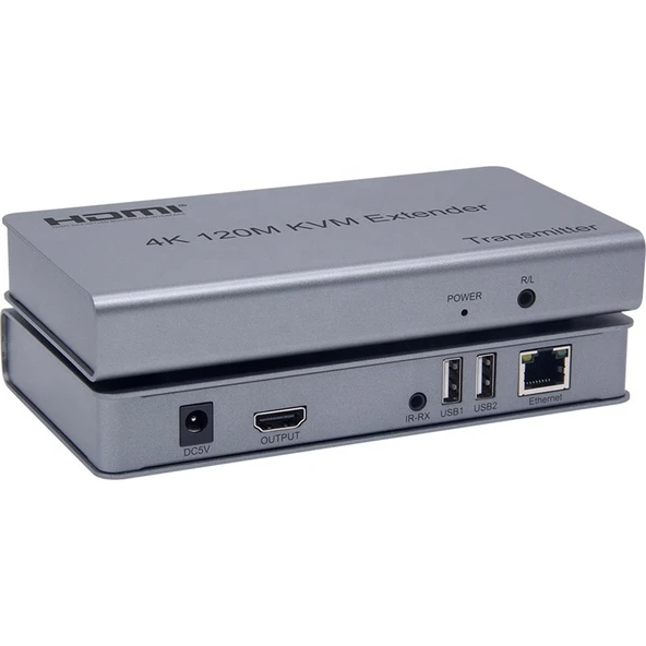 SENSEI 4K-HDTV-EXTENTION 120 METRE 4K CAT6 KVM EXTENDER(HDMI-USB-IR-AUDIO) ürün görseli 1