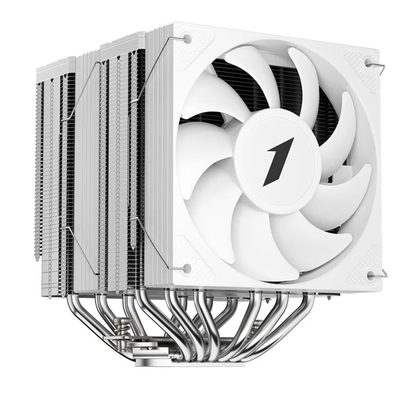 1ST PLAYER CRYO CY12D BEYAZ 2X120MM 4PIN PWM AM4-5/LGA 1851-1700 KULE TİPİ İŞLEMCİ HAVA SOĞUTUCU ürün görseli 1