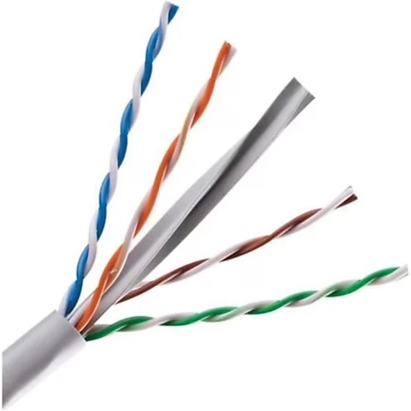 SENSEI SC-500LZSH 500METRE 23AWG 350MHZ U/UTP %100 BAKIR CAT6 HALOJEN FREE GRI RENK KABLO ürün görseli 1