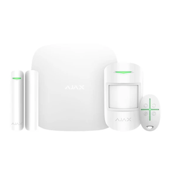 AJAX STARTERKIT HUBKIT 2G GSM/GPRS KABLOSUZ AKILLI ALARM SETİ BEYAZ RENK ürün görseli 1