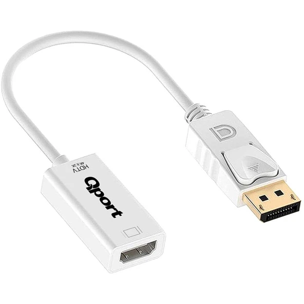 QPORT Q-DP-HDB DISPLAY PORT TO HDMI 4K ÇEVİRİCİ ürün görseli 1