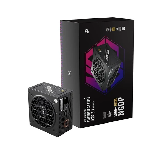 1ST PLAYER NGDP 1000W 80+ GOLD ATX3.1/PCle 5.1 JAPON KAPASİTÖR FULL MODÜLER APFC 10 YIL GARANTİLİ Sİ ürün görseli 1