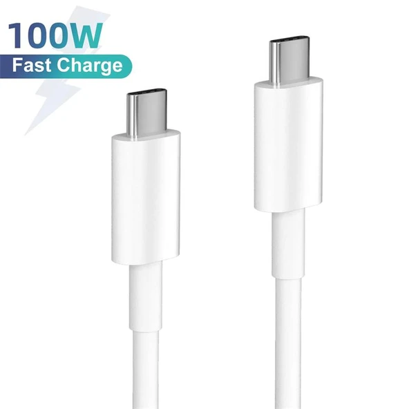 SENSEI 1 METRE TYPE-C TO TYPE-C PD 100W DATA VE ŞARJ KABLOSU (SNSPD100-1M) (MFI UYUMLU DEGILDIR) ürün görseli 1